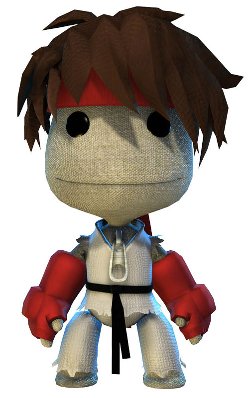 Ryu Sackboy Art from LittleBigPlanet