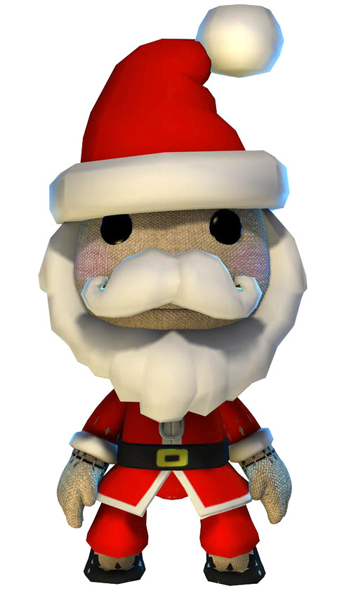 Santa Sackboy Art from LittleBigPlanet