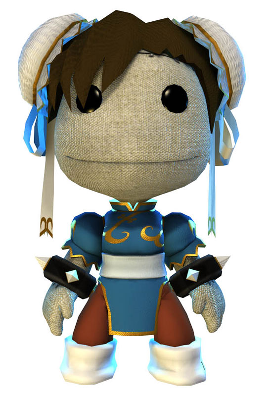 Chun-Li Sackgirl Art from LittleBigPlanet
