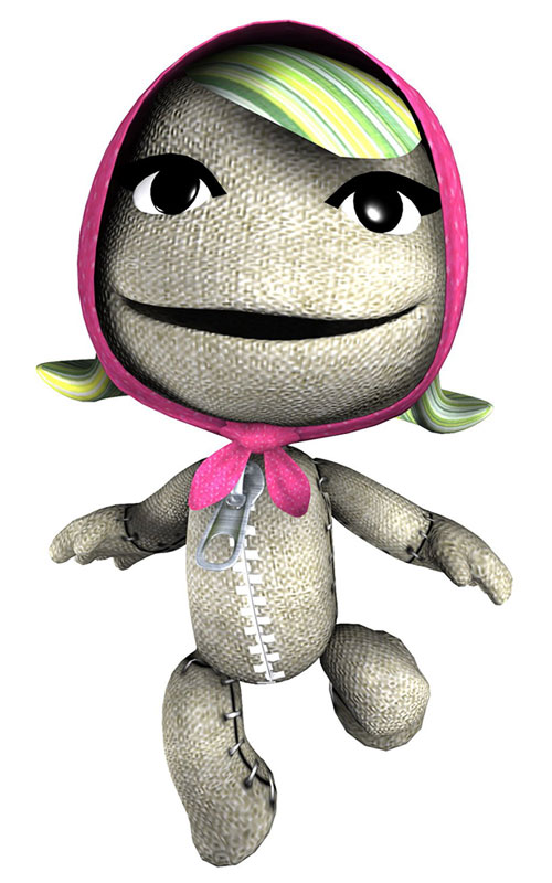 Hooded Sackgirl Art from LittleBigPlanet