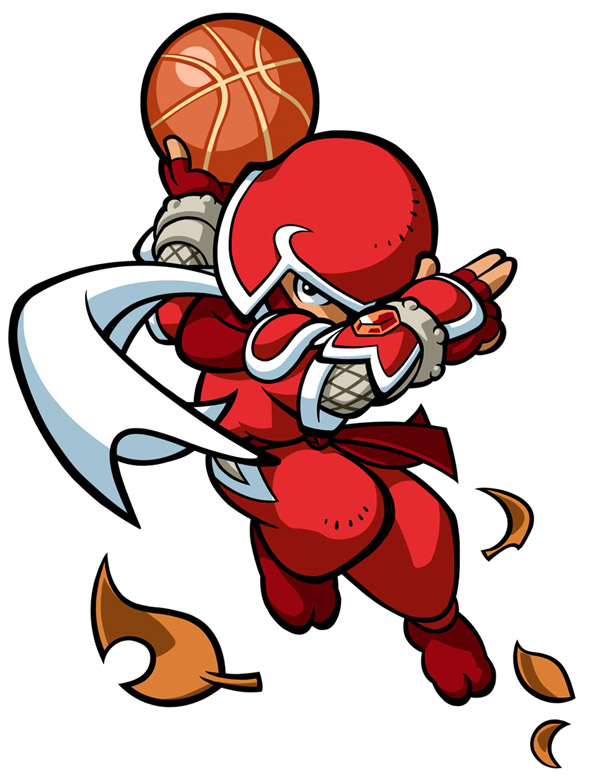 Ninja Art from Mario Hoops 3 on 3