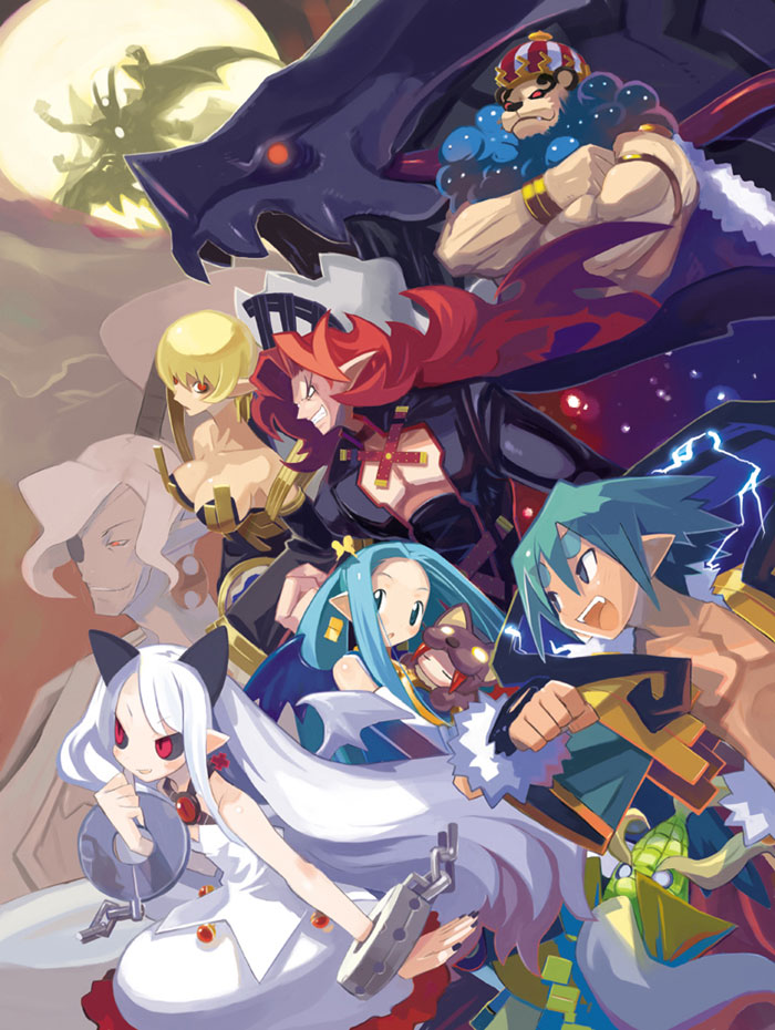 Main Characters Art from Makai Kingdom