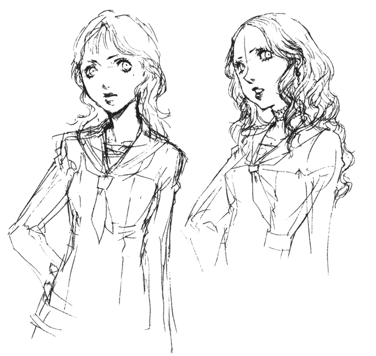 Ai Ebihara Sketches from Persona 4
