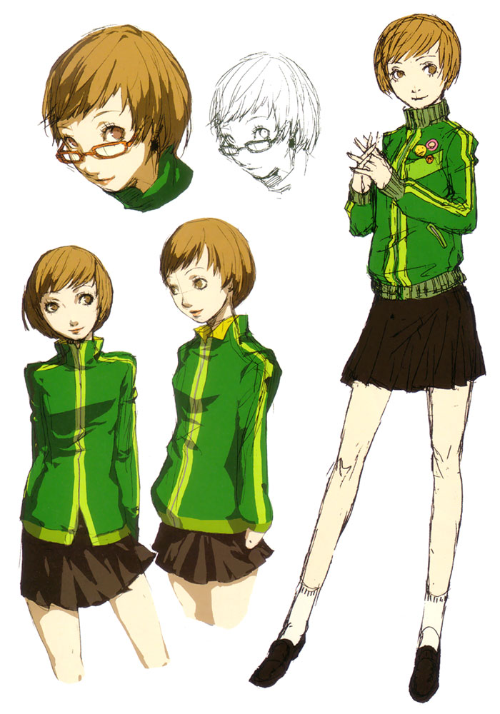 Chie Satonaka Concept Art from Persona 4