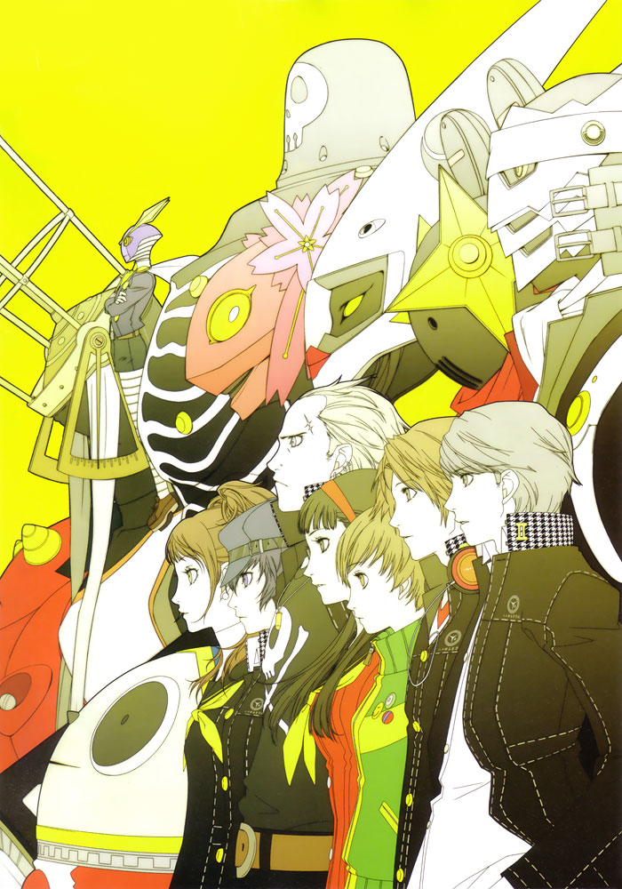 Main Characters & Personas Art from Persona 4