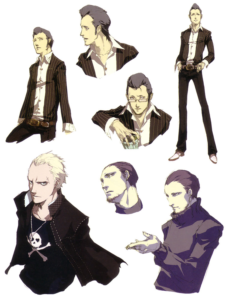 Kanji Tatsumi Concept Art from Persona 4