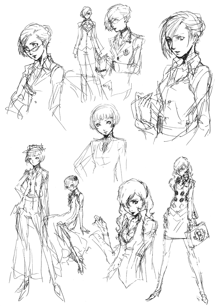Margaret Sketches from Persona 4