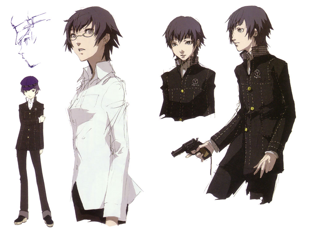Naoto Shirogane Sketches from Persona 4