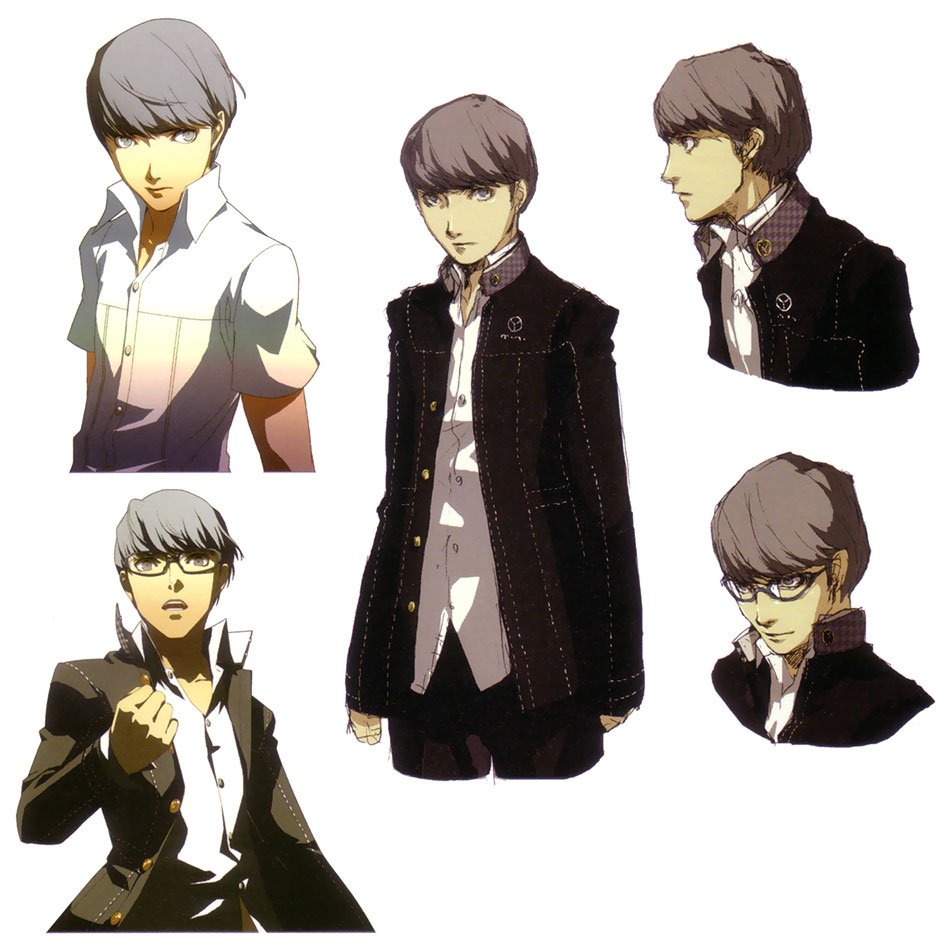 Protagonist Concept Art from Persona 4