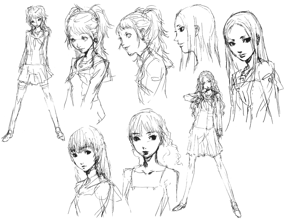 Rise Kujikawa Sketches from Persona 4