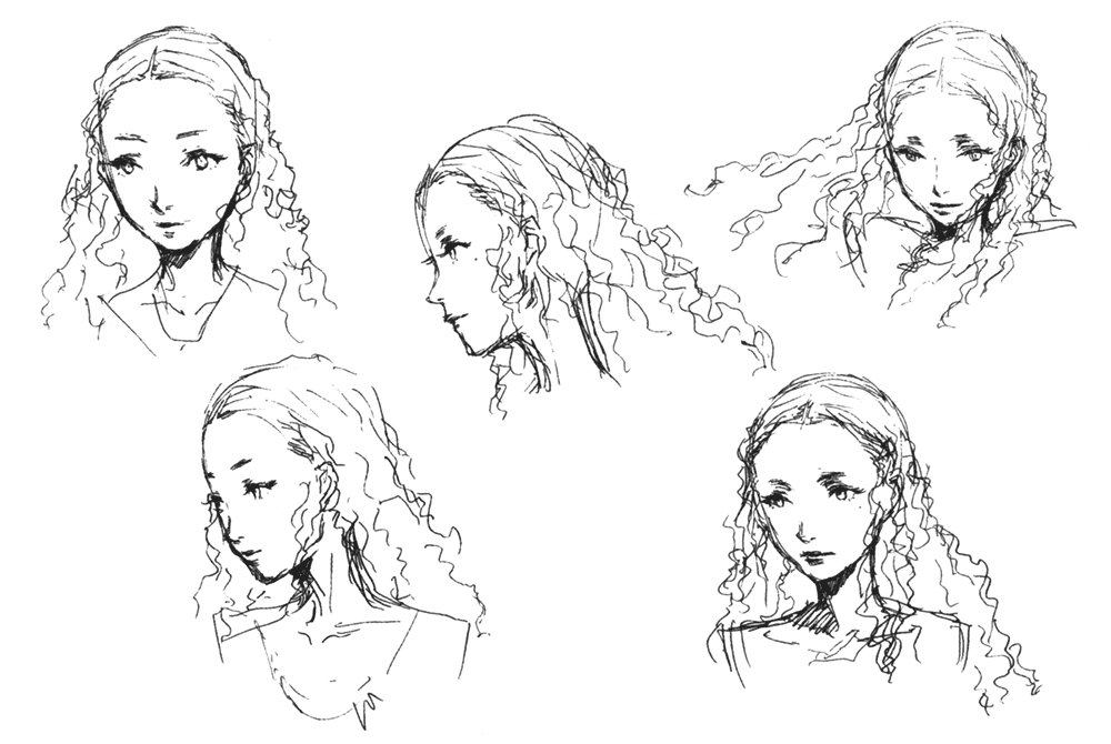 Saki Konishi Sketches from Persona 4