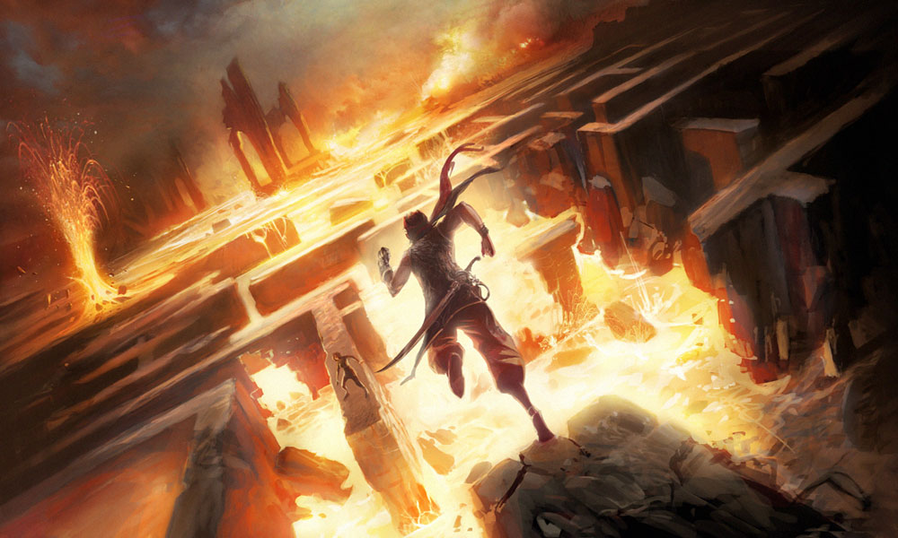 Traversing The Lava Art from Prince of Persia