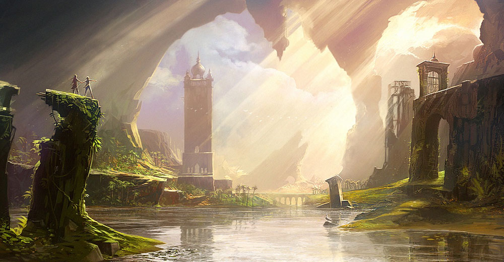 Lake Overlook Art from Prince of Persia