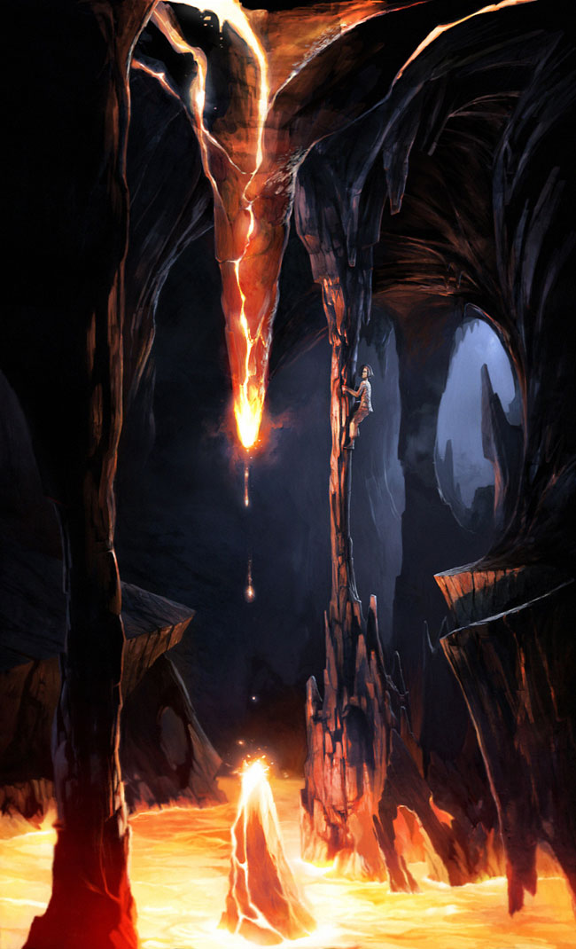 Lava Cave Art from Prince of Persia