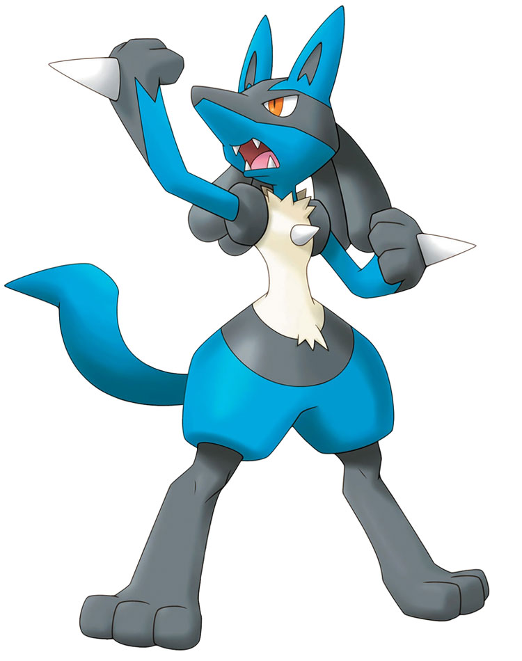 Lucario Art from Pokémon Ranger: Shadows of Almia