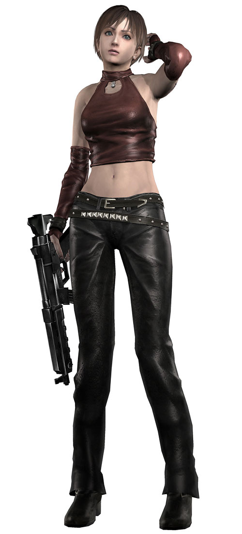 Rebecca Chambers in Leather Outfit Art from Resident Evil Zero