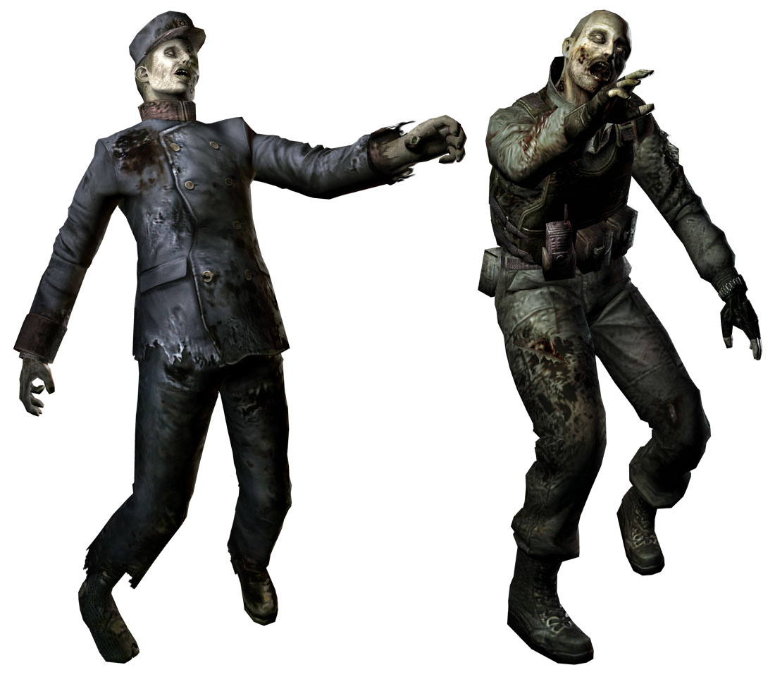 Zombies Art from Resident Evil Zero