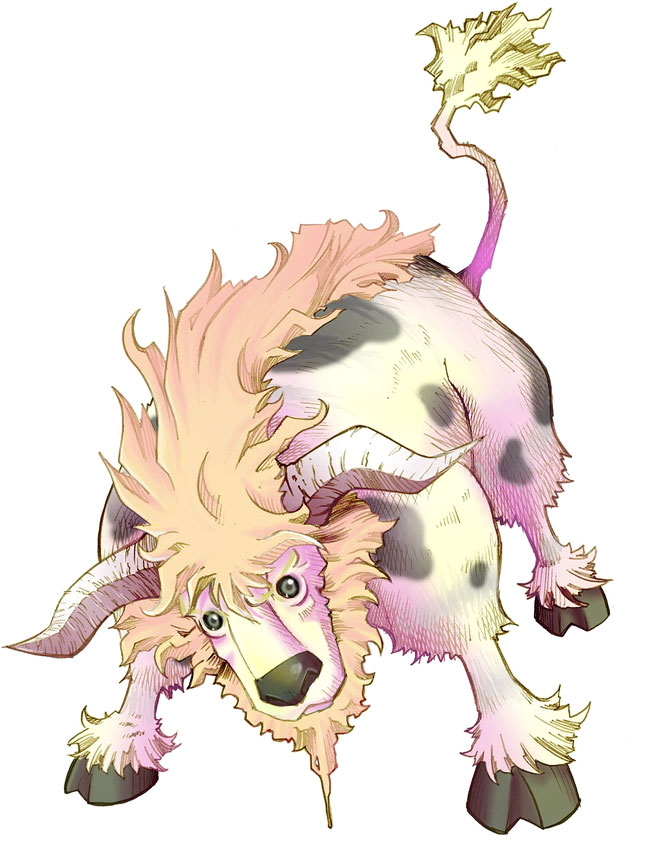 Buffamoo Art from Rune Factory: A Fantasy Harvest Moon