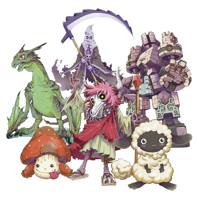 Monsters Art from Rune Factory: A Fantasy Harvest Moon