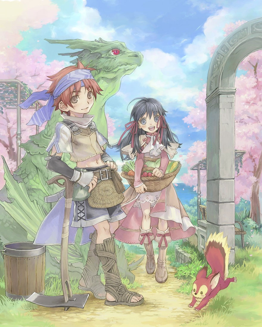 Box Art Illustration from Rune Factory 2: A Fantasy Harvest Moon