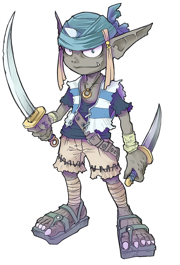 Goblin Pirate Art from Rune Factory 2: A Fantasy Harvest Moon