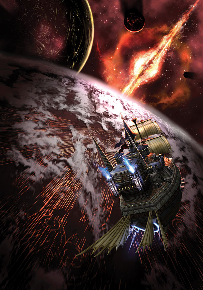Dorgenark in Space Art from Rogue Galaxy