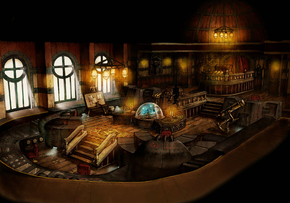 Dorgenark Bridge Art from Rogue Galaxy