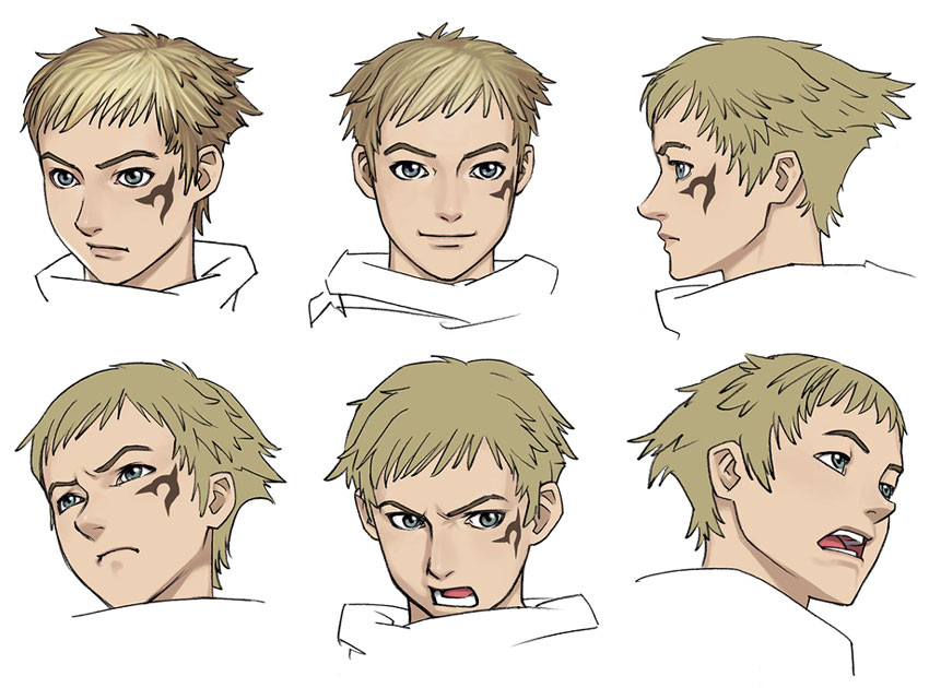 Jaster Rogue Face Art from Rogue Galaxy
