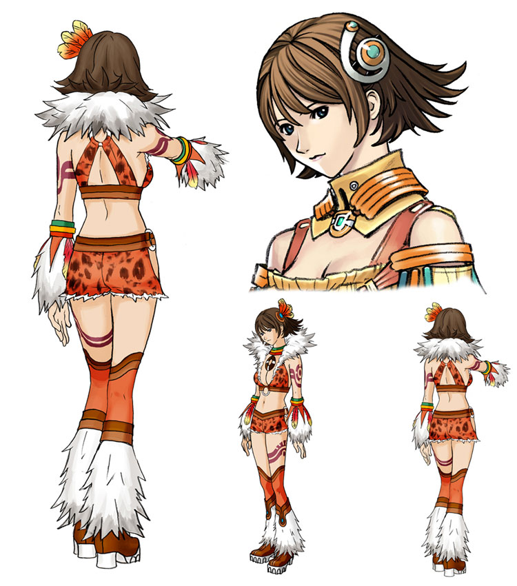 Kisala Concept Art from Rogue Galaxy