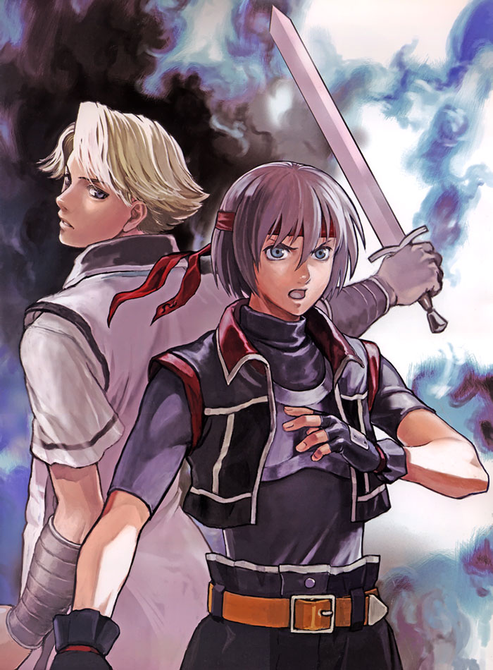 Snowe & Hero Art from Suikoden IV
