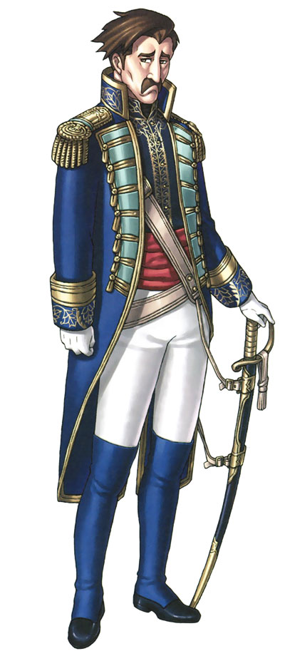 Bahram Luger Art from Suikoden V