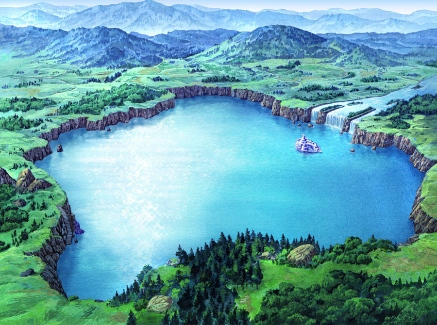 Lake Illustration from Suikoden V