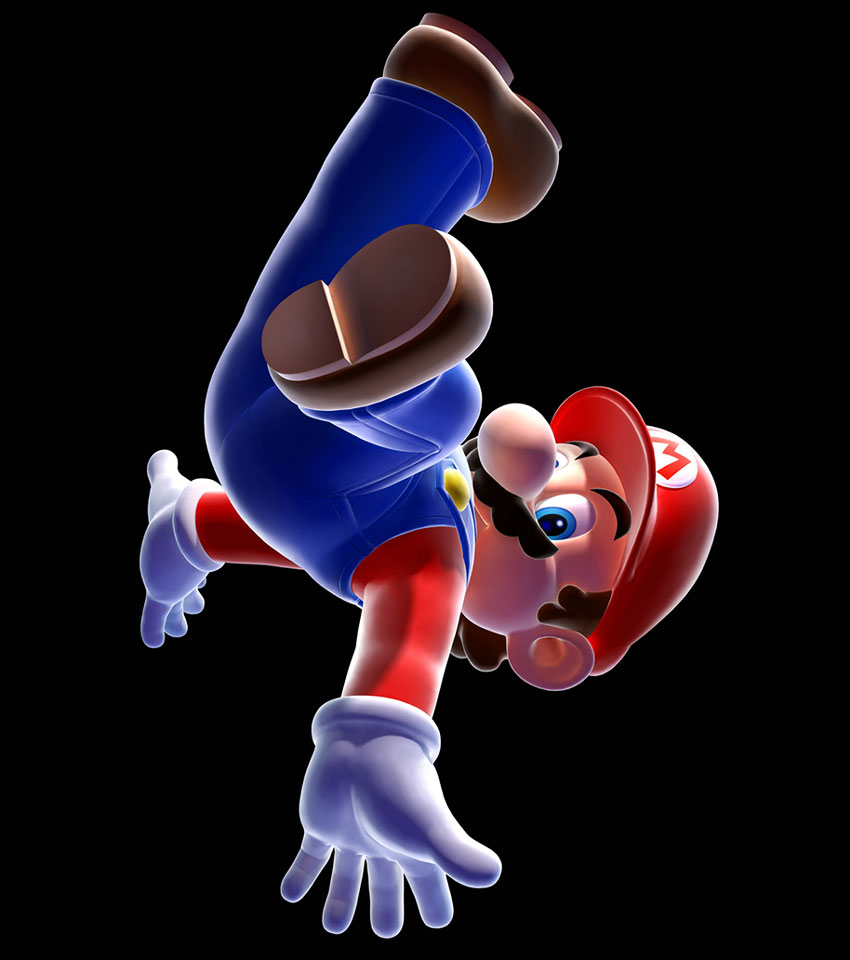 Weightless Mario Art from Super Mario Galaxy