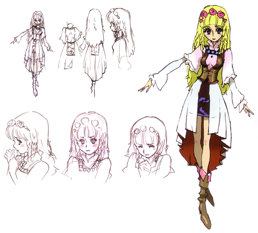 Shirley Fennes Concept Art from Tales of Legendia