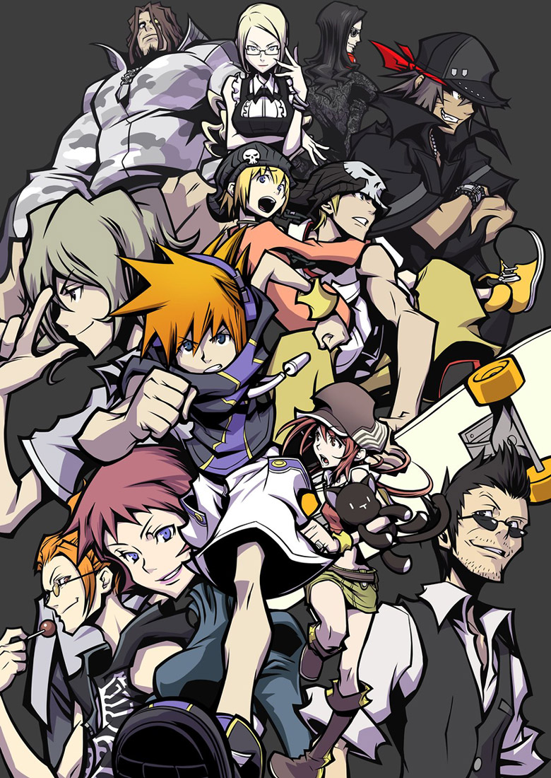 Main Characters Art from The World Ends with You