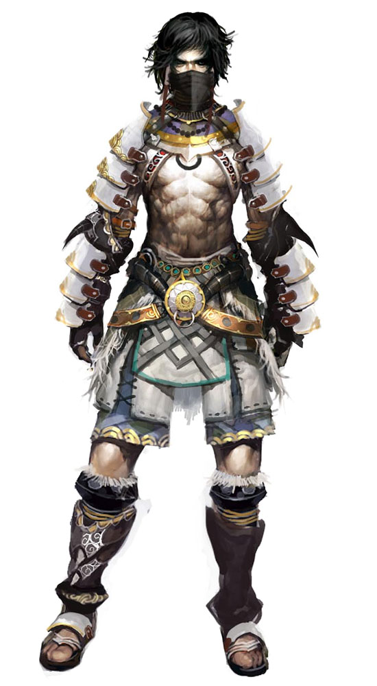 Male Sword Character Concept Art from Atlantica Online
