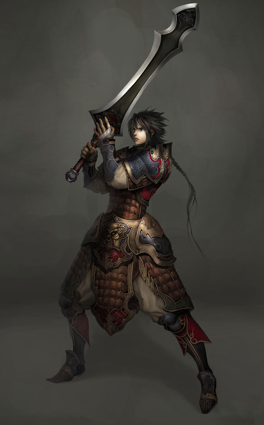 Heavy Armor Swordsman Art from Atlantica Online