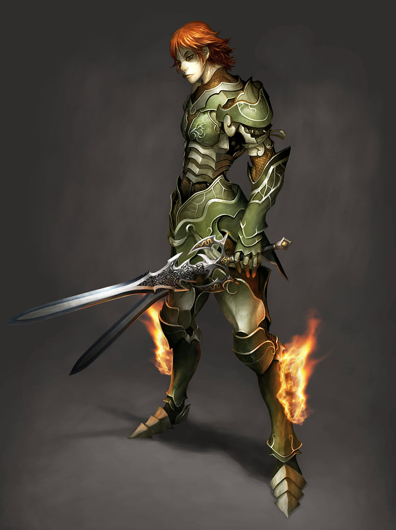 Male Swordsman Concept Art from Atlantica Online