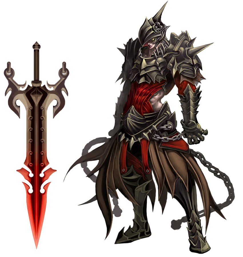 Exorcist, Level Up Concept Art from Atlantica Online