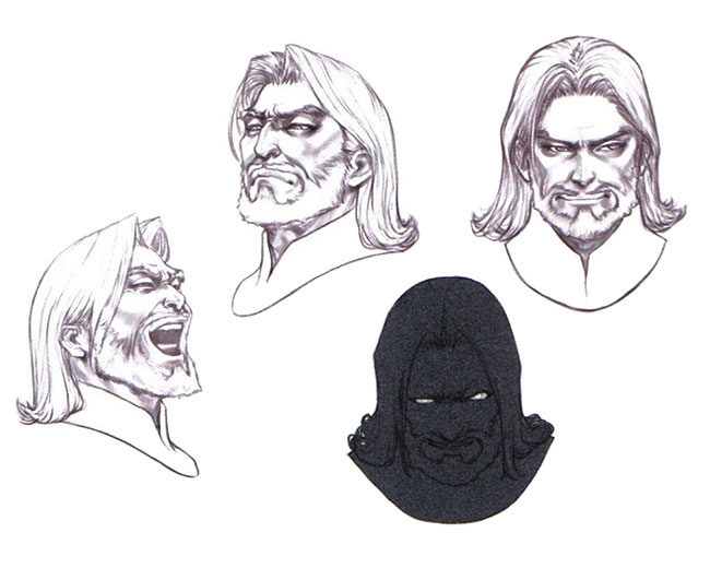 General Gismor Face Art from Drakengard 2