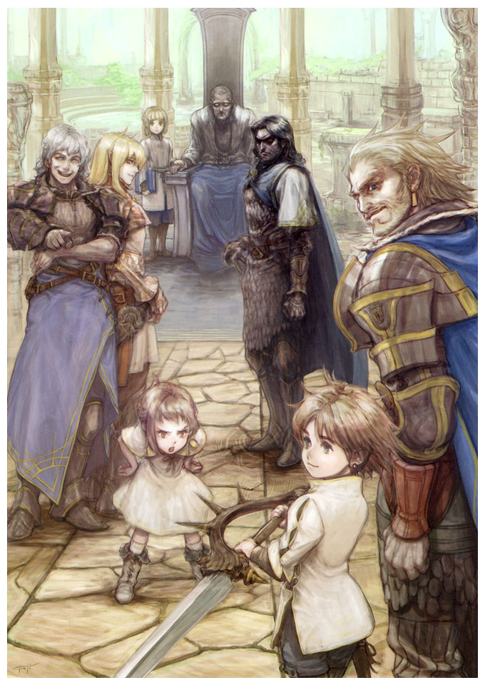 Gismor, Erin, & Nowe Art from Drakengard 2