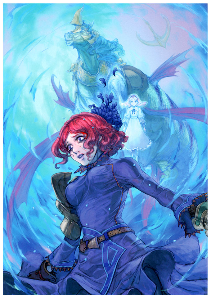 Hanch & Kelpie Art from Drakengard 2