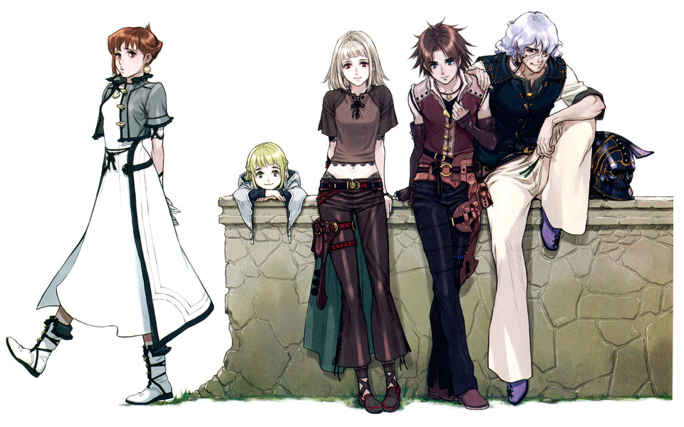 Main Characters Art from Drakengard 2