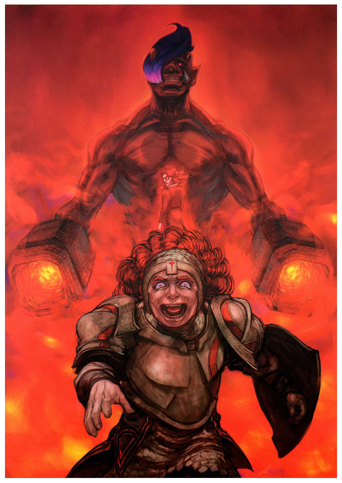 Zhangpo & Ifrit Art from Drakengard 2