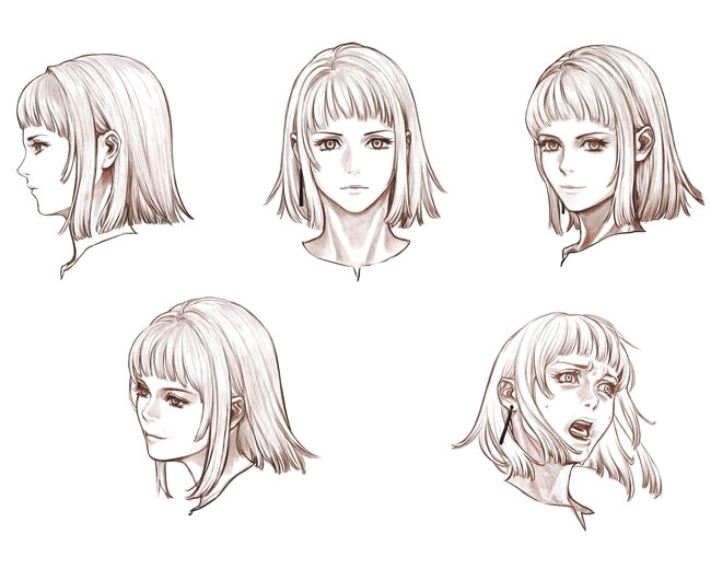 Manah Face Art from Drakengard 2