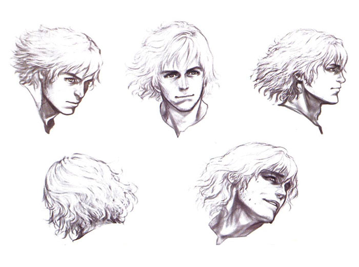 Urick Face Art from Drakengard 2