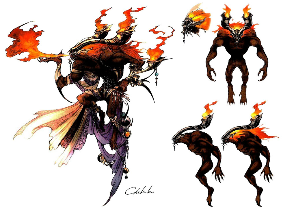 Ifrit Art from Final Fantasy XIII
