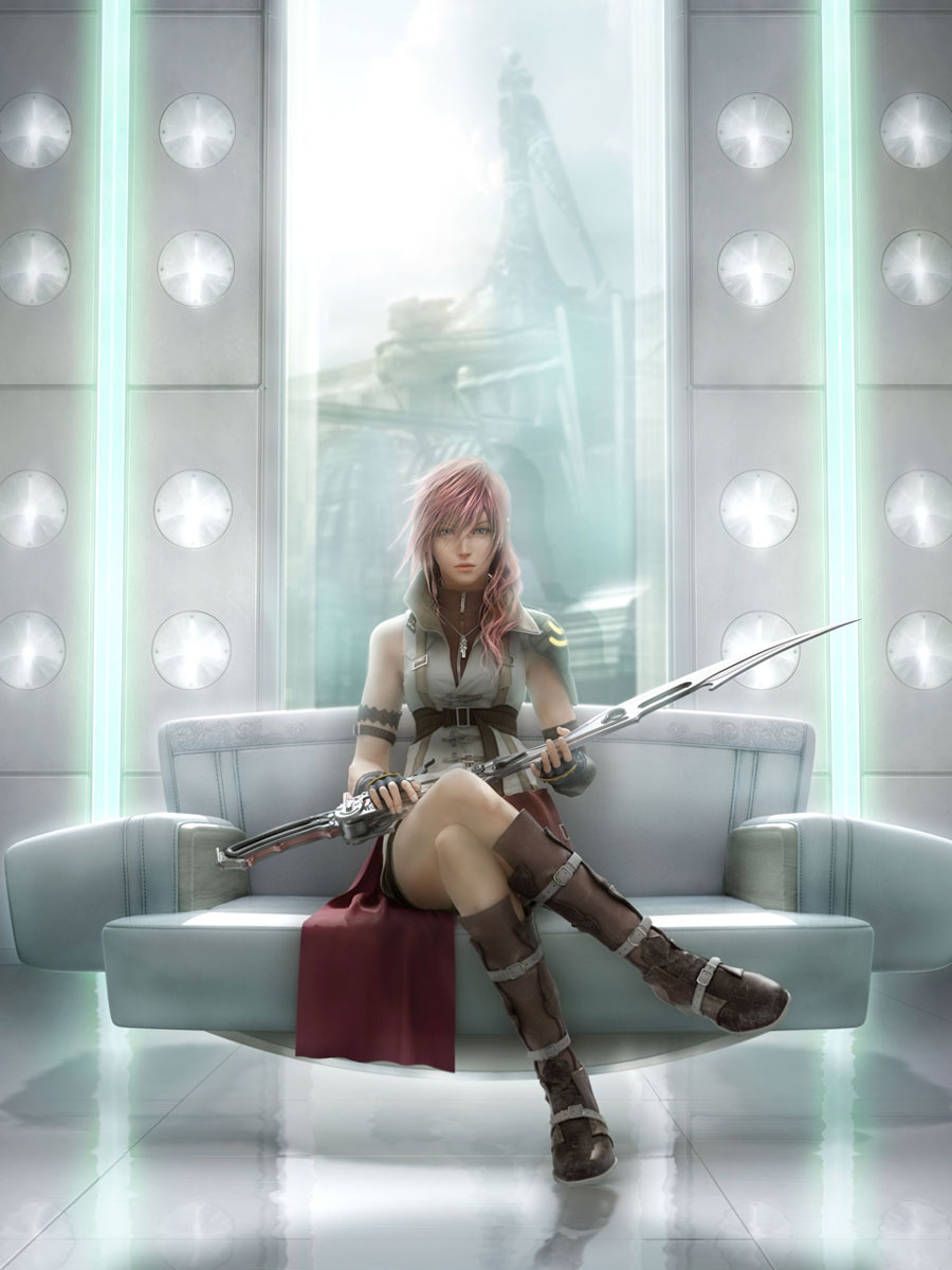 Lightning in Chair Art from Final Fantasy XIII