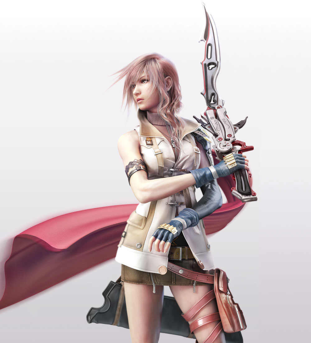 Lightning, Holding Sword Art from Final Fantasy XIII