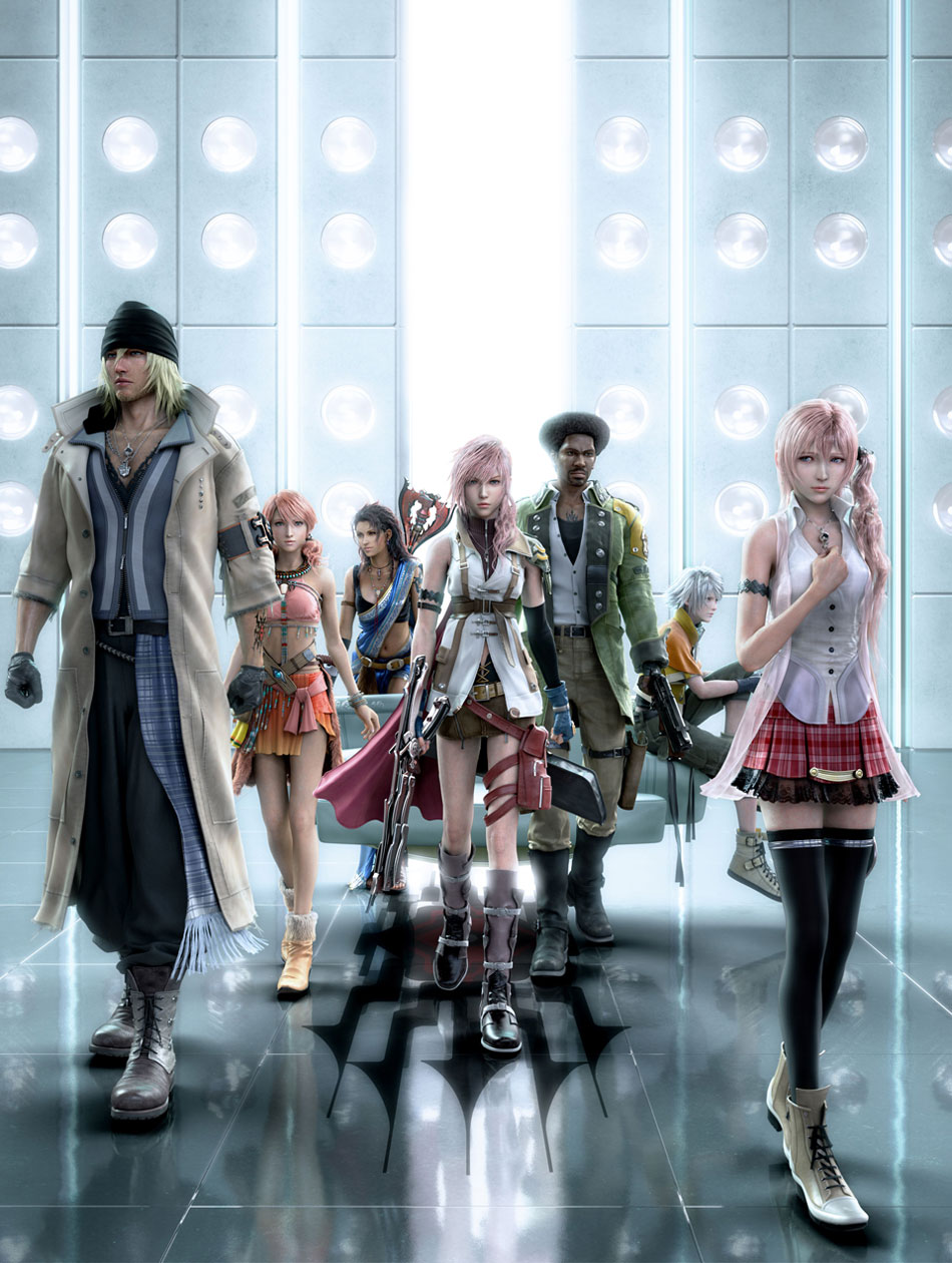 Main Characters Art from Final Fantasy XIII